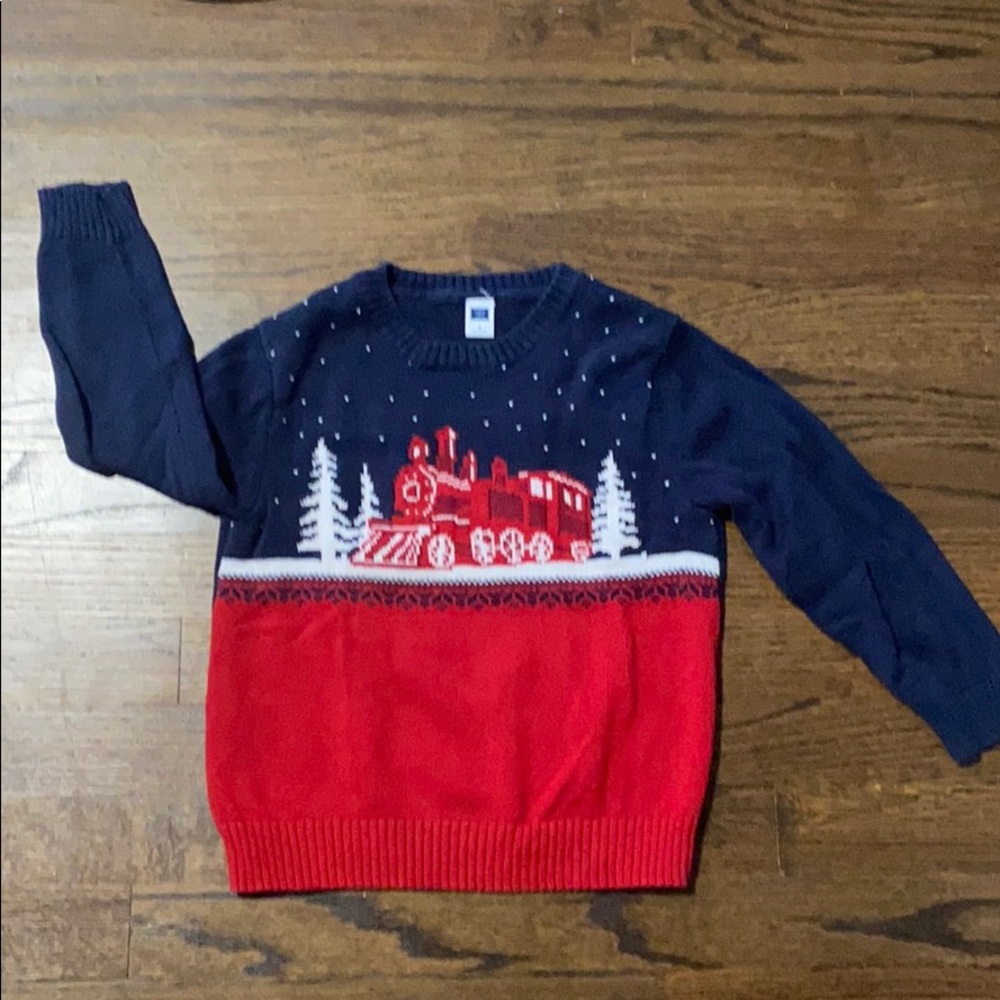 Janie and Jack train sweater